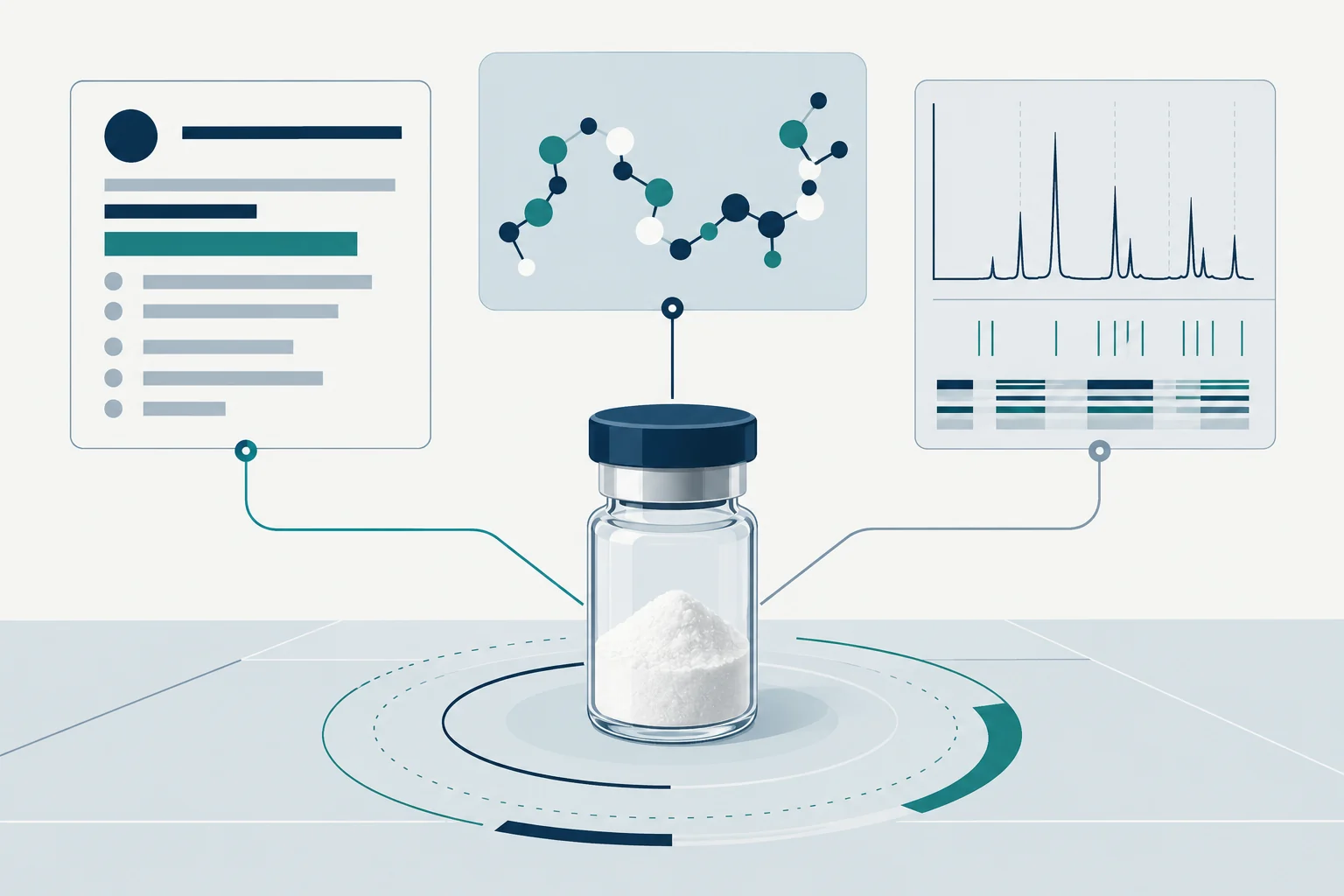 INCI Name, CAS Number and Peptide Identity: What Cosmetic Buyers Should Verify technical illustration