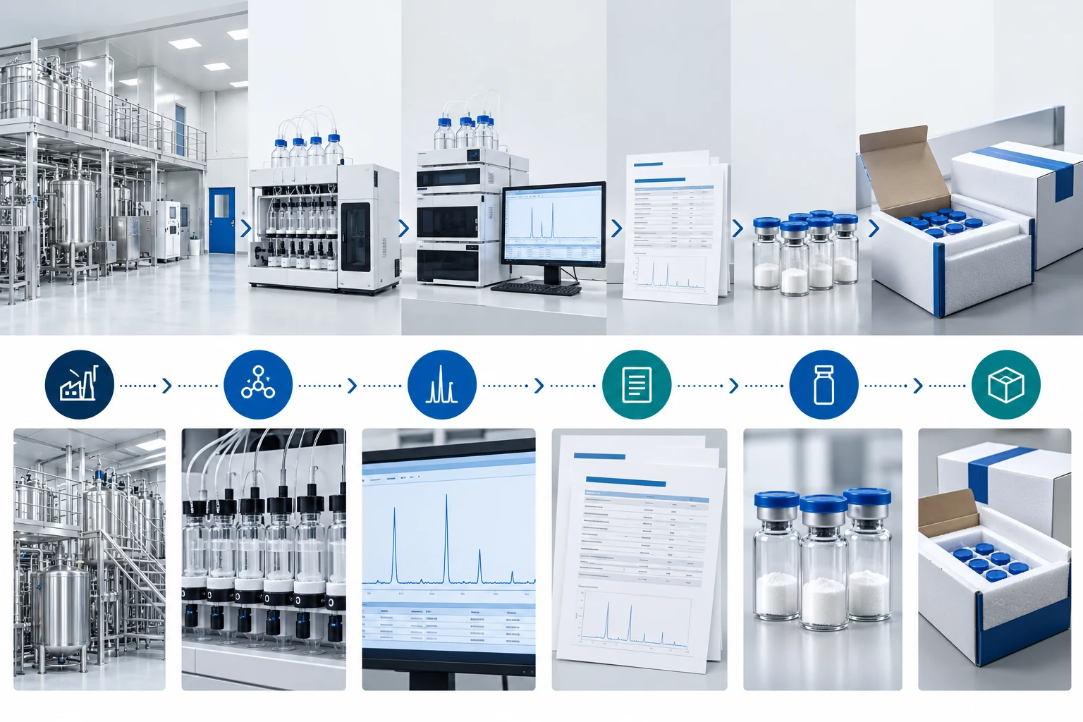 Risk-Based Supplier Qualification for Lyophilized Peptide Projects technical illustration
