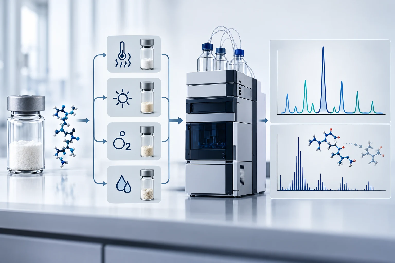 How to Build a Stability-Indicating Method for a Lyophilized Peptide technical illustration
